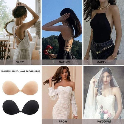 Adhesive invisible Gathering Bras