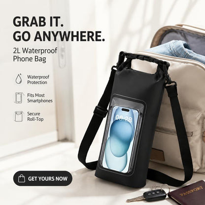 🎁2026 New Arrivals 50% OFF💥Waterproof Touchscreen Dry Bag – IPX8 Phone Pouch for Swimming, Beach & Kayaking | Crystal Clear Anti-Fog Window