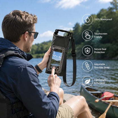 🎁2026 New Arrivals 50% OFF💥Waterproof Touchscreen Dry Bag – IPX8 Phone Pouch for Swimming, Beach & Kayaking | Crystal Clear Anti-Fog Window