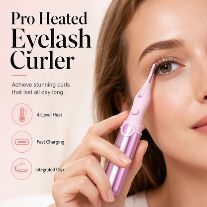 🔥💐Last Day Special Price £9.99‼️✨Rechargeable Heated Eyelash Curler | Get Long-Lasting Perfect Lash Curls Anytime🔋