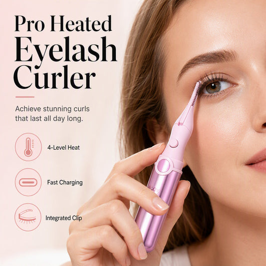 🔥💐Last Day Special Price £9.99‼️✨Rechargeable Heated Eyelash Curler | Get Long-Lasting Perfect Lash Curls Anytime🔋