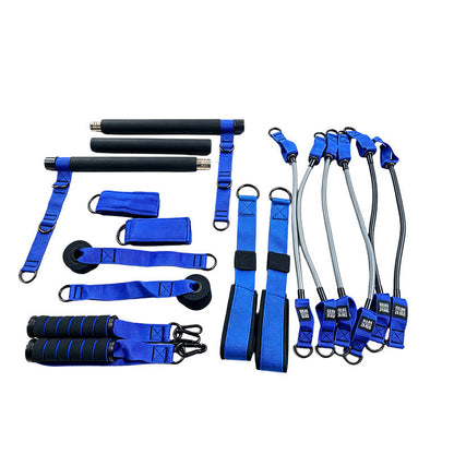 📏 Portable Pilates Bar Kit with 6 Resistance Bands – Adjustable Straps for 5’3″+, Full-Body Toning for Home & Travel 💪🧘‍♀️
