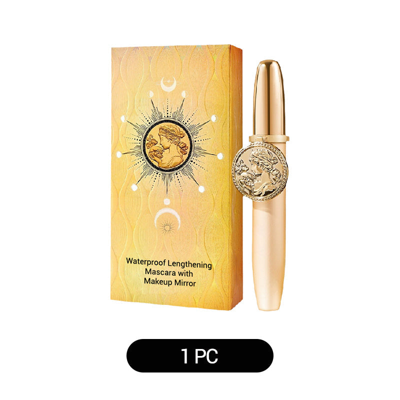 💖 Waterproof Lengthening Mascara with Built-in Makeup Mirror – Longer Lashes, Long-Lasting Look & Easy Touch-ups ✨