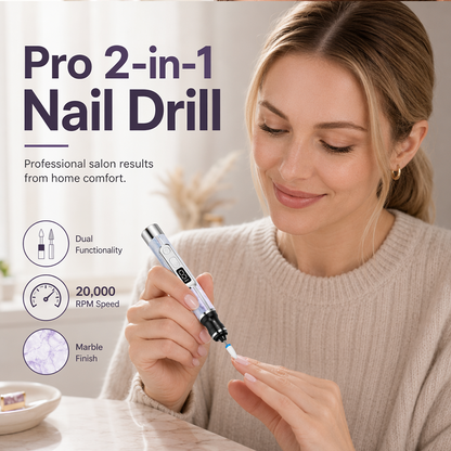 🥳2026 HOT SALE🥳💞50K+ SOLD!⏳✨2-in-1 Electric Nail File
