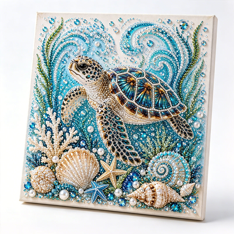 🥳2026 HOT SALE🥳💞50K+ SOLD!⏳✨Creative Ocean Life DIY Faux Pearl Painting Kit