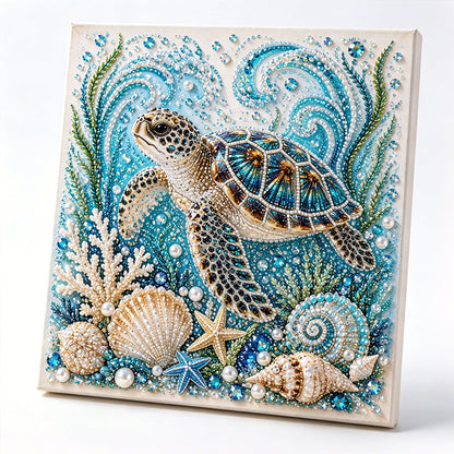 🥳2026 HOT SALE🥳💞50K+ SOLD!⏳✨Creative Ocean Life DIY Faux Pearl Painting Kit