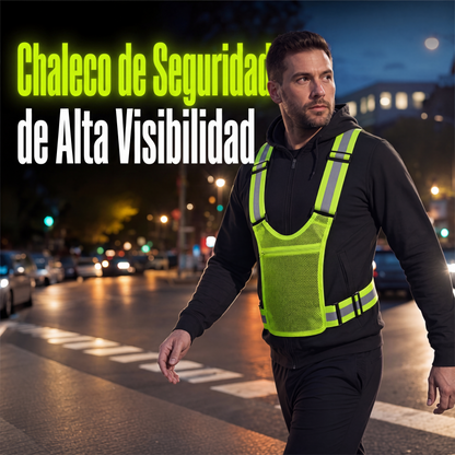 🦺50% OFF NOW! High Visibility Reflective Vest‑Adjustable Breathable Safety Running Gear with Pocket, Lightweight Reflective Safety Vest for Night Running, Cycling, Walking & Road Work