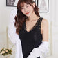 Women's Winter Lace Seamless V-Neck Padded Thickened Thermal Vests