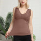 Women's Winter Lace Seamless V-Neck Padded Thickened Thermal Vests