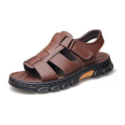🔥High quality leather casual sandals for men 【Non-slip, foot massage】